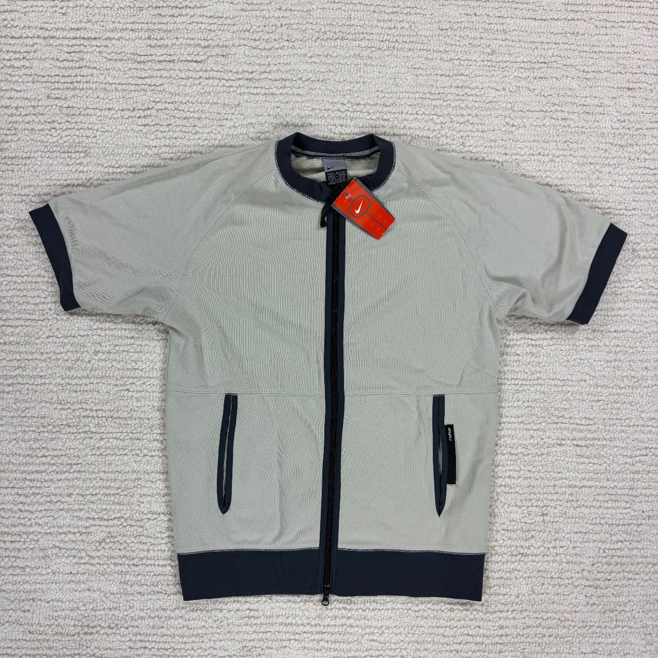 Vintage Nike 90s Full Zip Up Techincal T Shirt