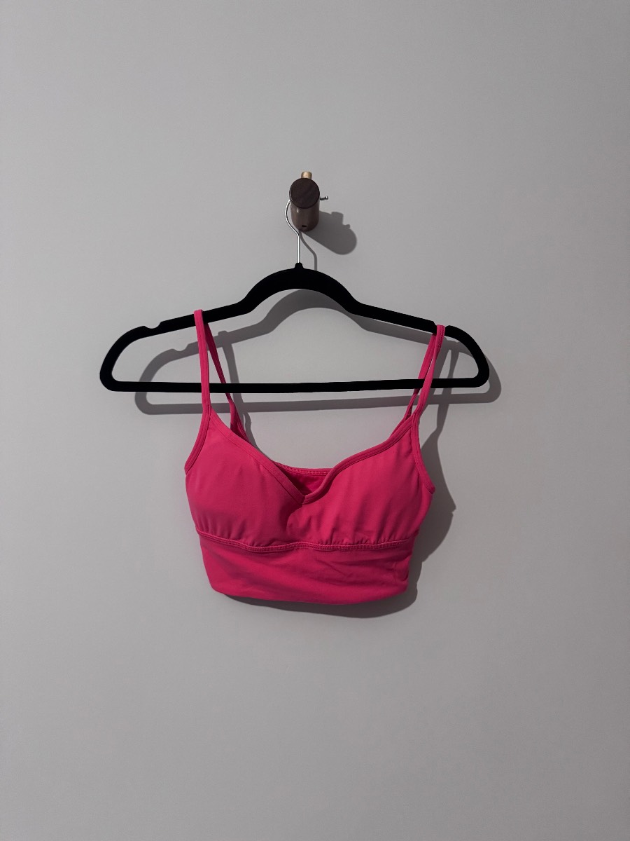 Lululemon Womens Sports Bra| Size 4(UK8)|Pink|Yoga| Pilates