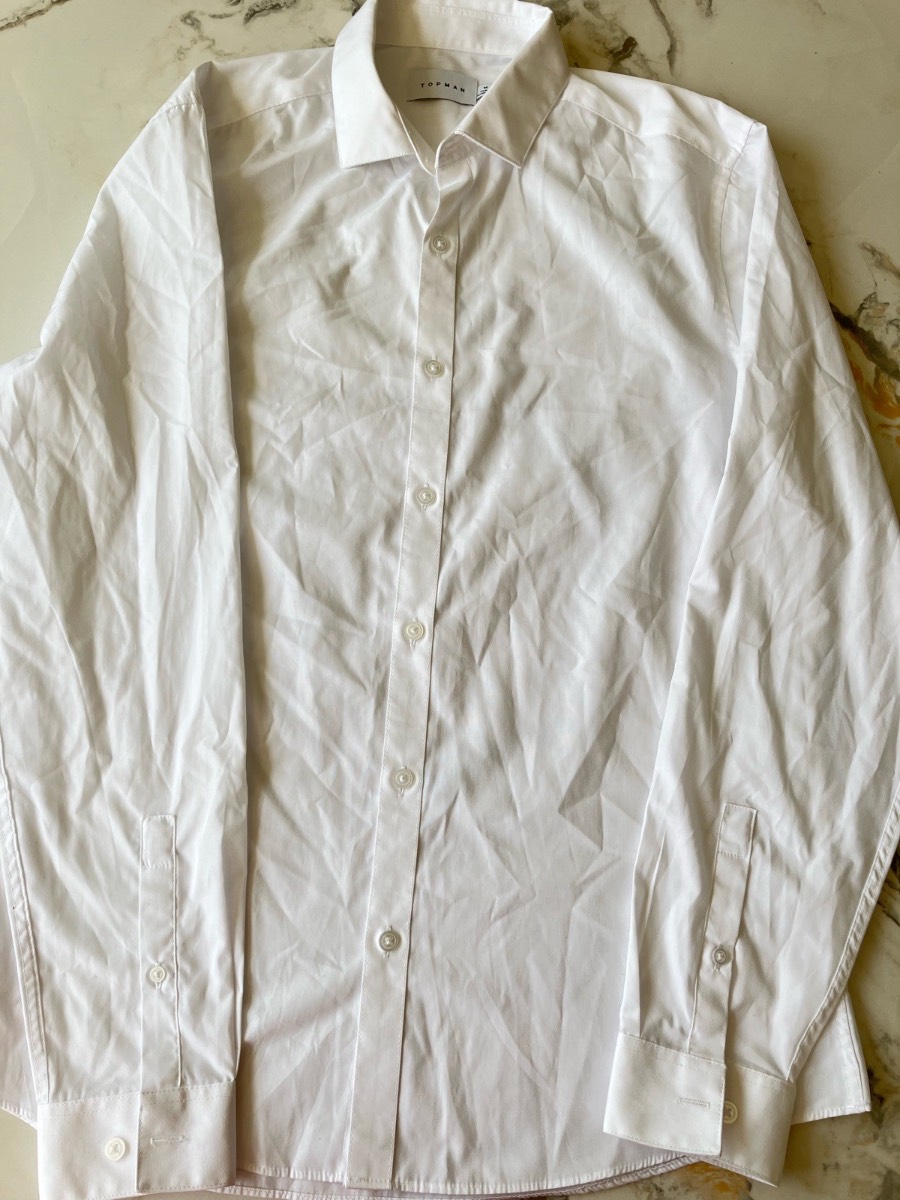 Topman white collared shirt