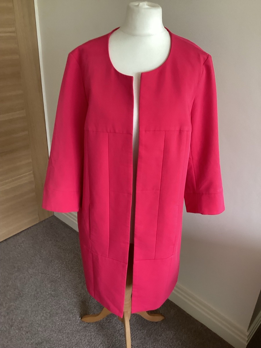 Nife hot pink occasion coat lined size M/38