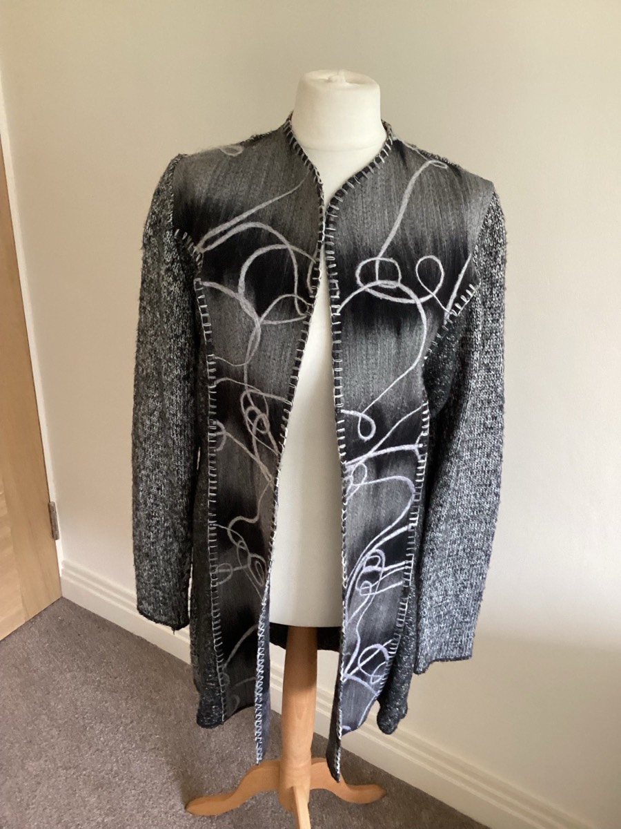 Elegant Klass long cardi/coat size small