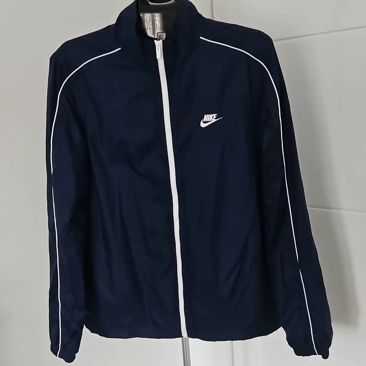 Nike Men’s Navy 2 Piece Tracksuit Zip Track Jacket & Pants Size L Pockets