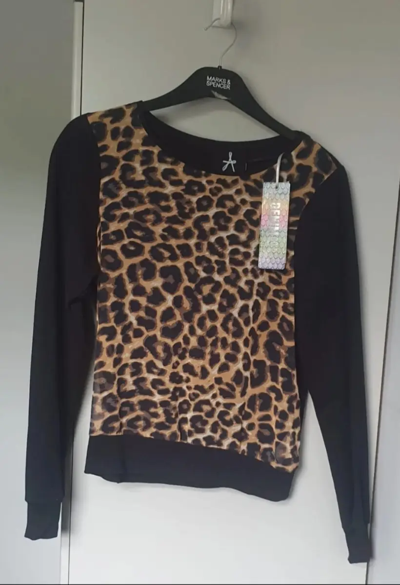 Atmosphere Denim Co Animal Print Top, size 12