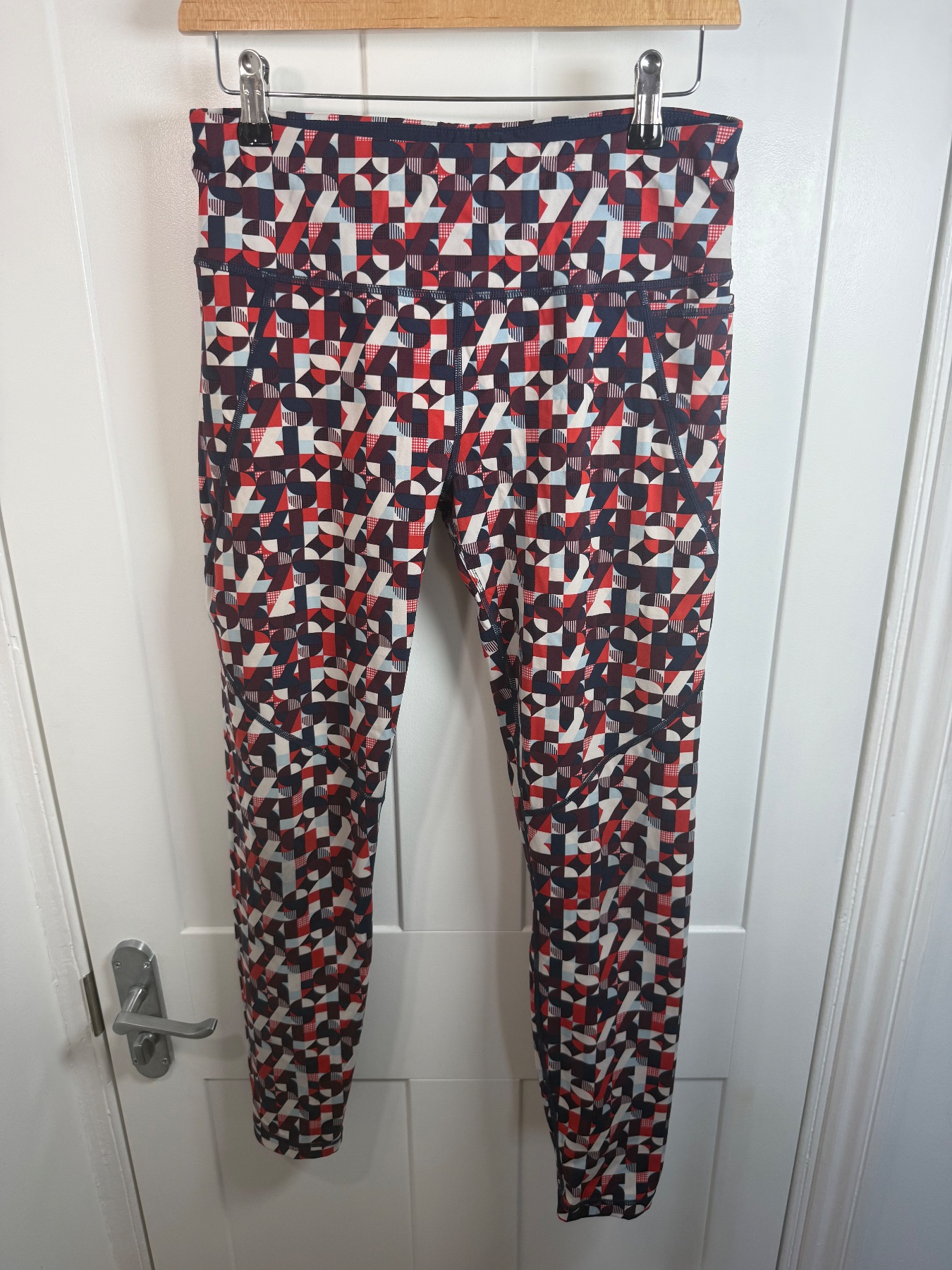 Sweaty Betty Power leggings medium M 27" full length geometric print gym running