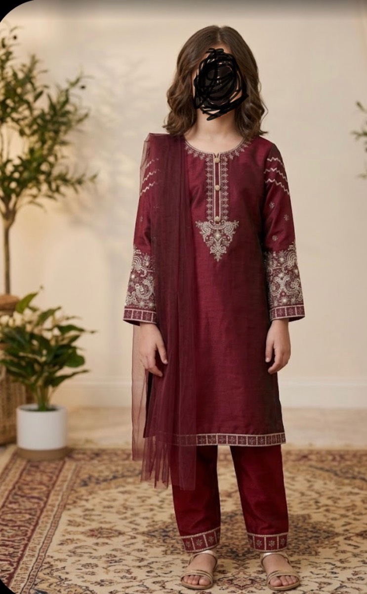 Girl’s 3 piece pakistani(asian) party wear 32size
