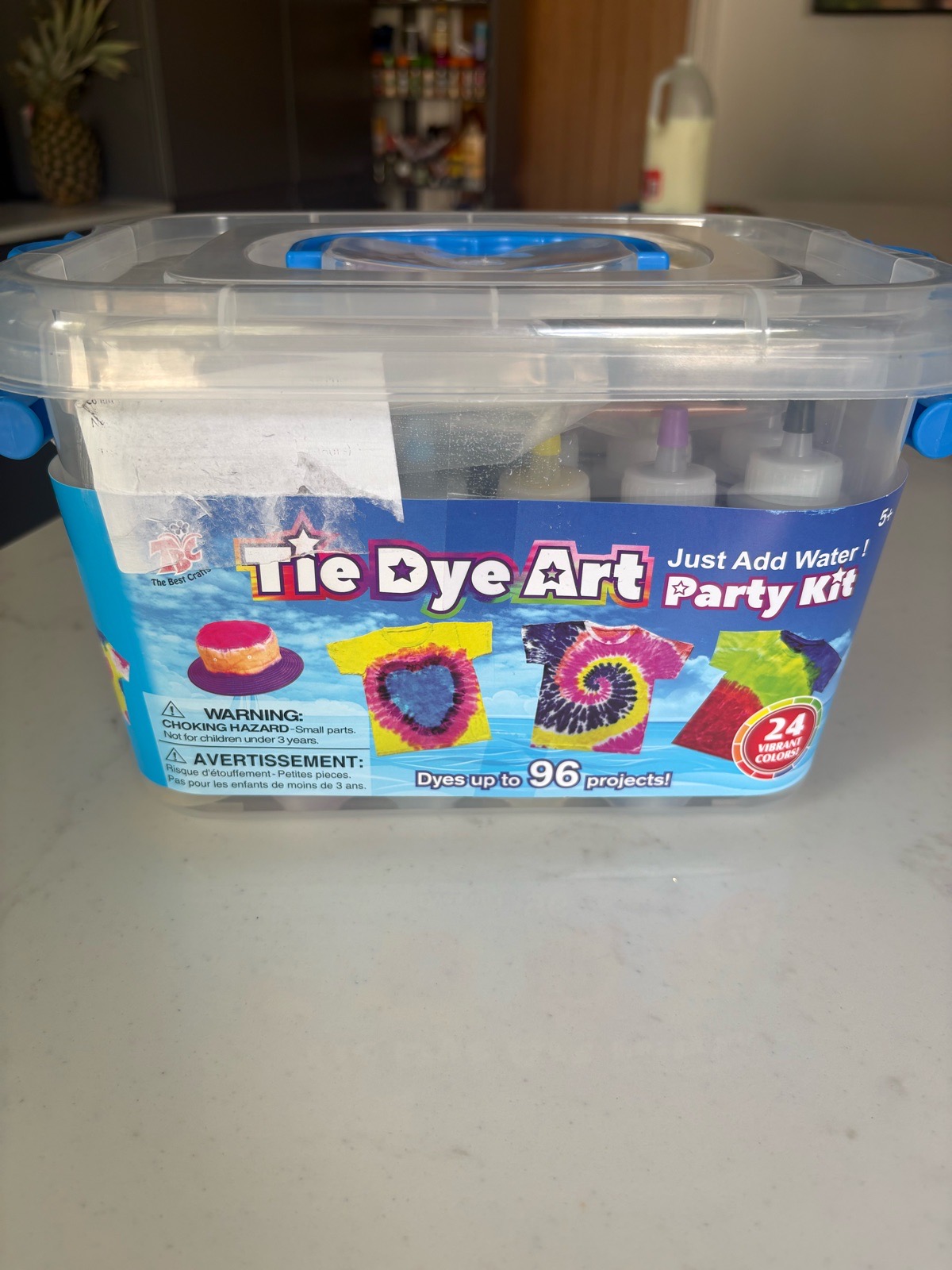 Tie dye art party box