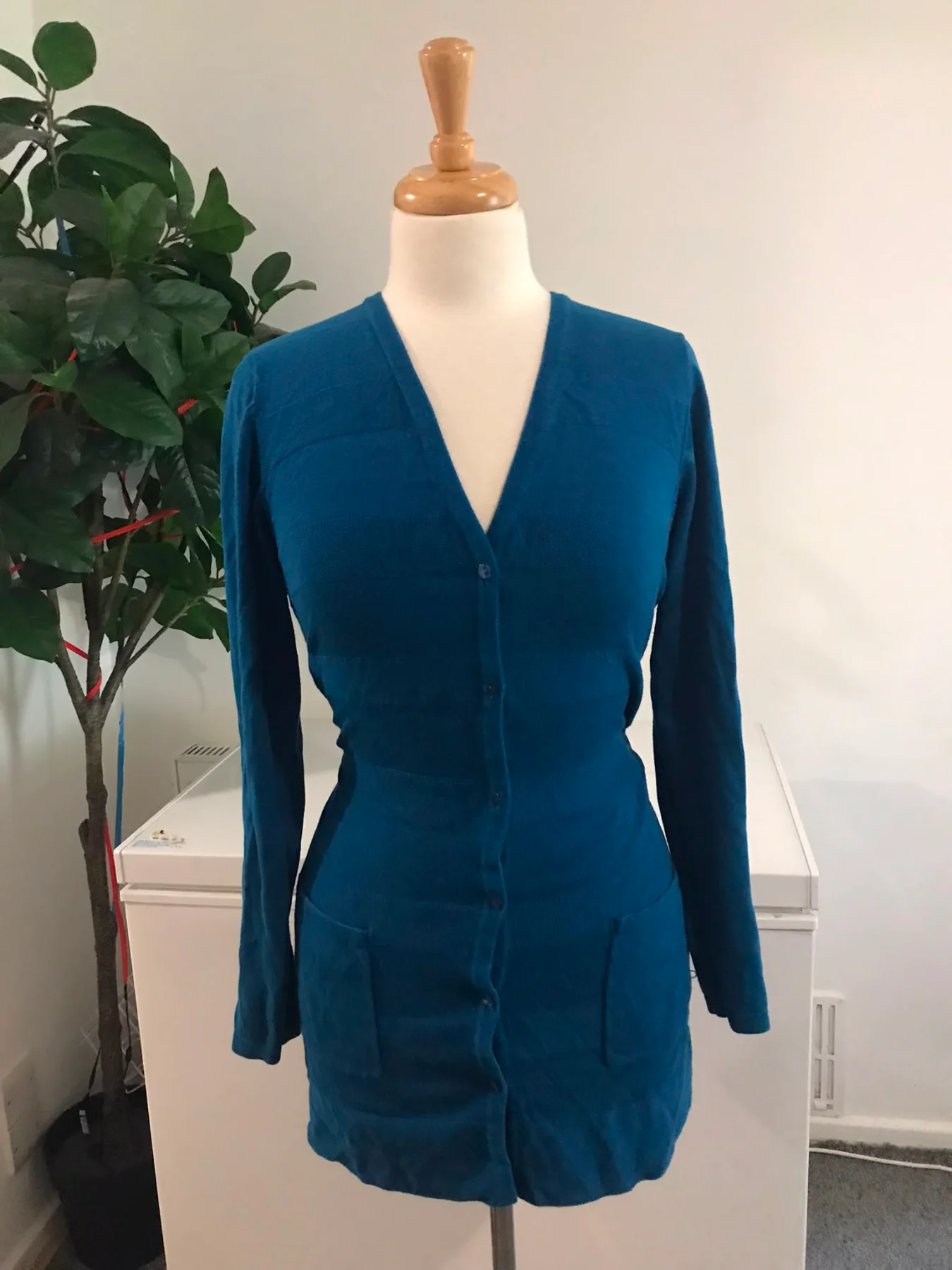 knitted longline cardigan