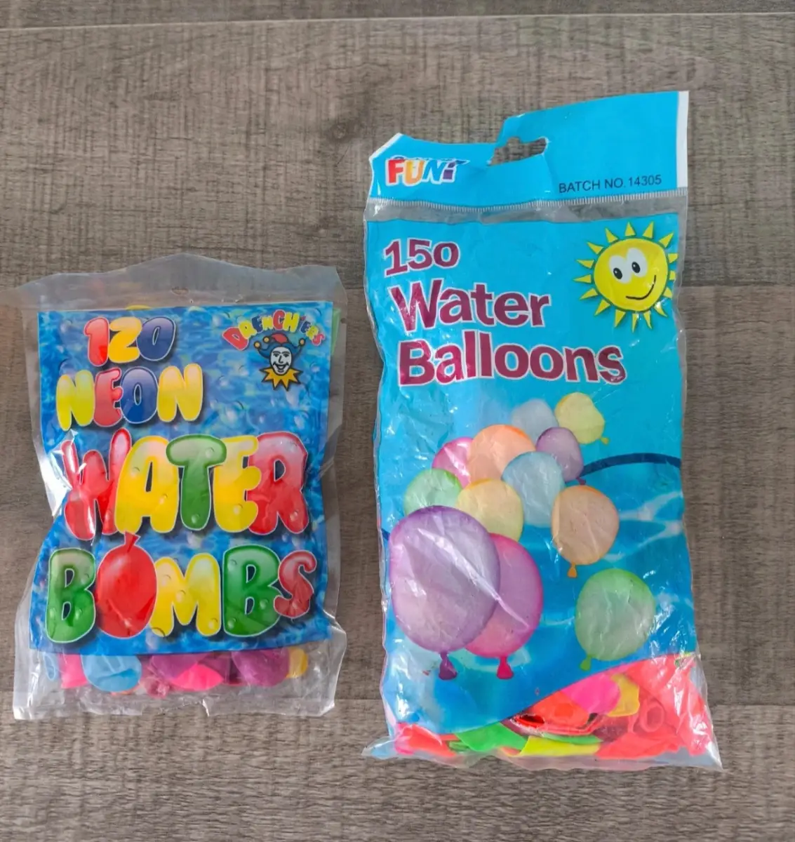 Job Lot of 270 Water Balloons / Water Bombs (2 Sealed Packs)