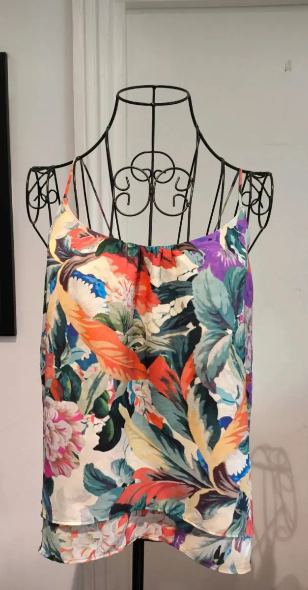 Tropical Floral Camisole Tank Top - EU 36