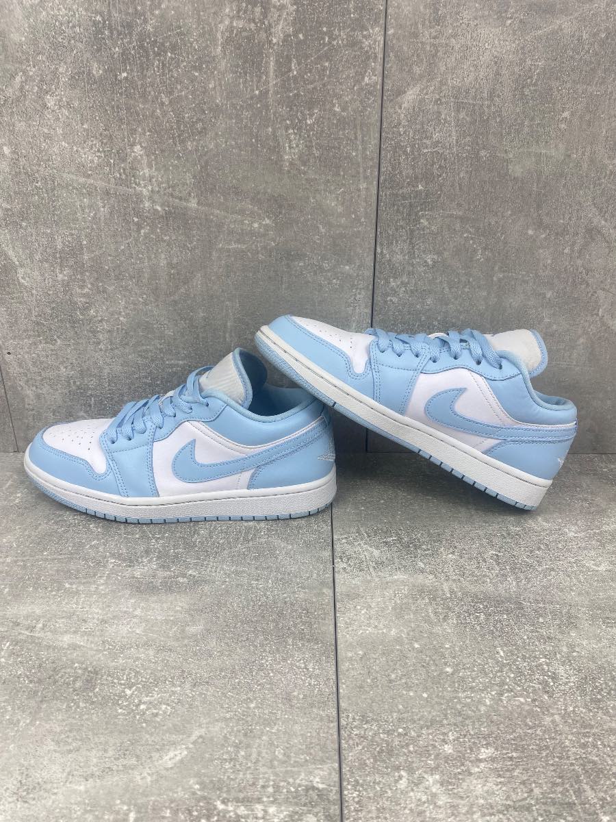 Nike Air Jordan 1 Low ‘Aluminum / Ice Blue’ or- Women’s UK 6