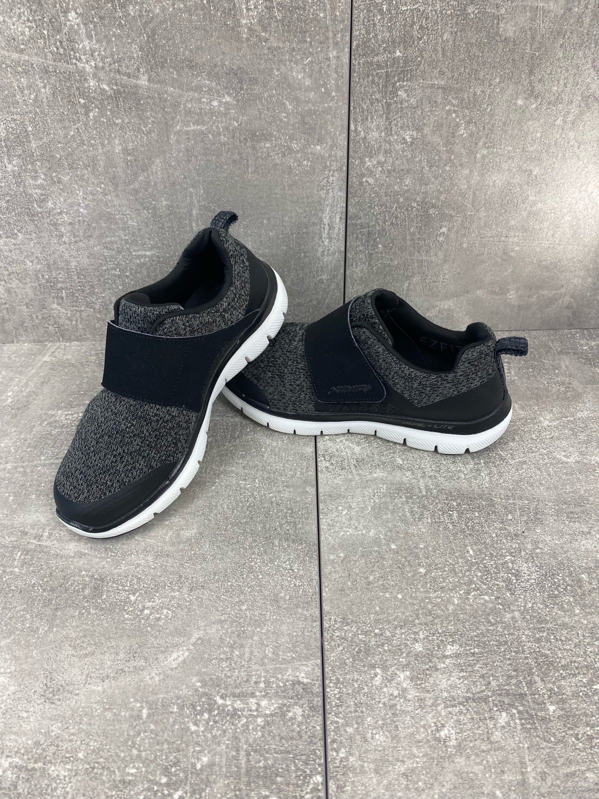 Skechers Flex Appeal Dual-Lite Women's Slip-On Trainers Size UK 3 Grey/Black