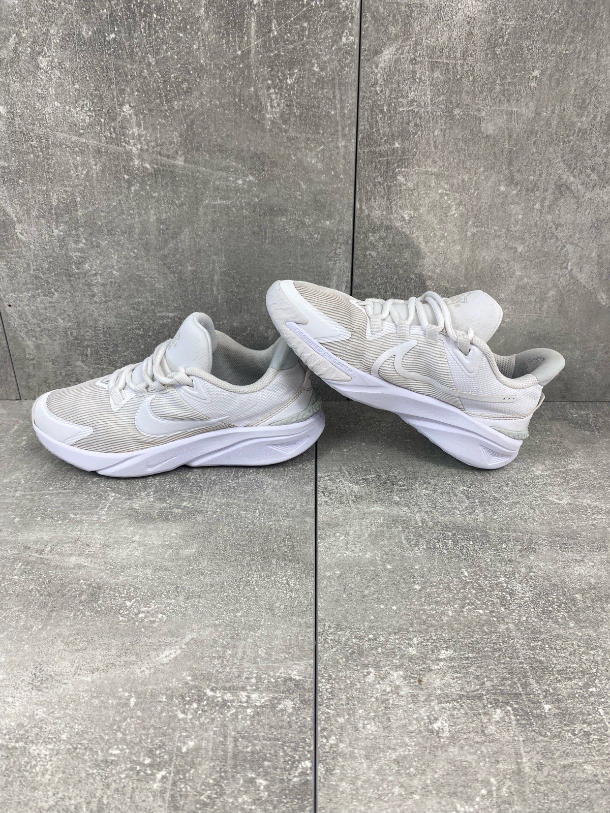 Nike Women’s Star Runner 4 Trainers - Triple White - Size UK 4