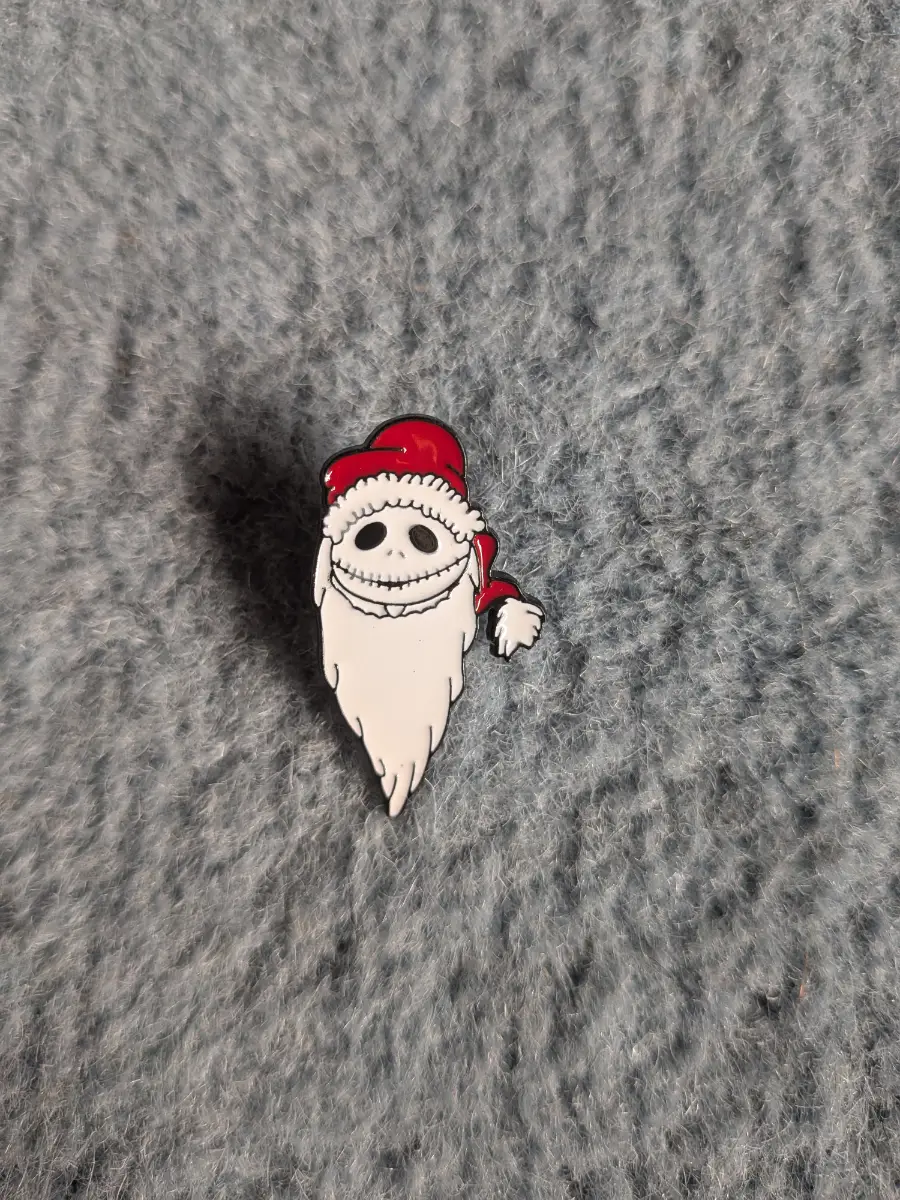 Nightmare before Christmas " jack skellington as sandy claws" enamel pin badge
