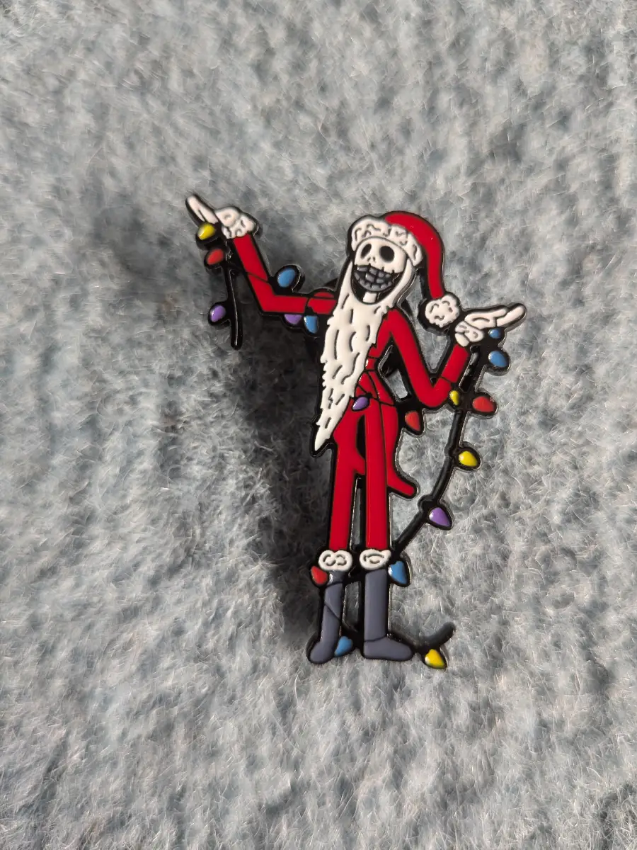 Nightmare before Christmas "jack" dressed as Santa enamel pin badge