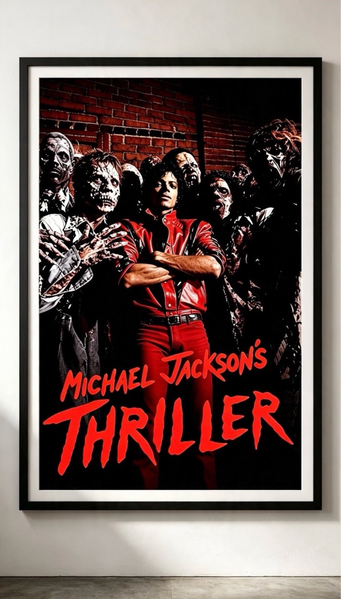 Michael Jackson Thriller Poster | King of Pop Wall Art | Classic Music Print | A4, A3 & A1 Unframed