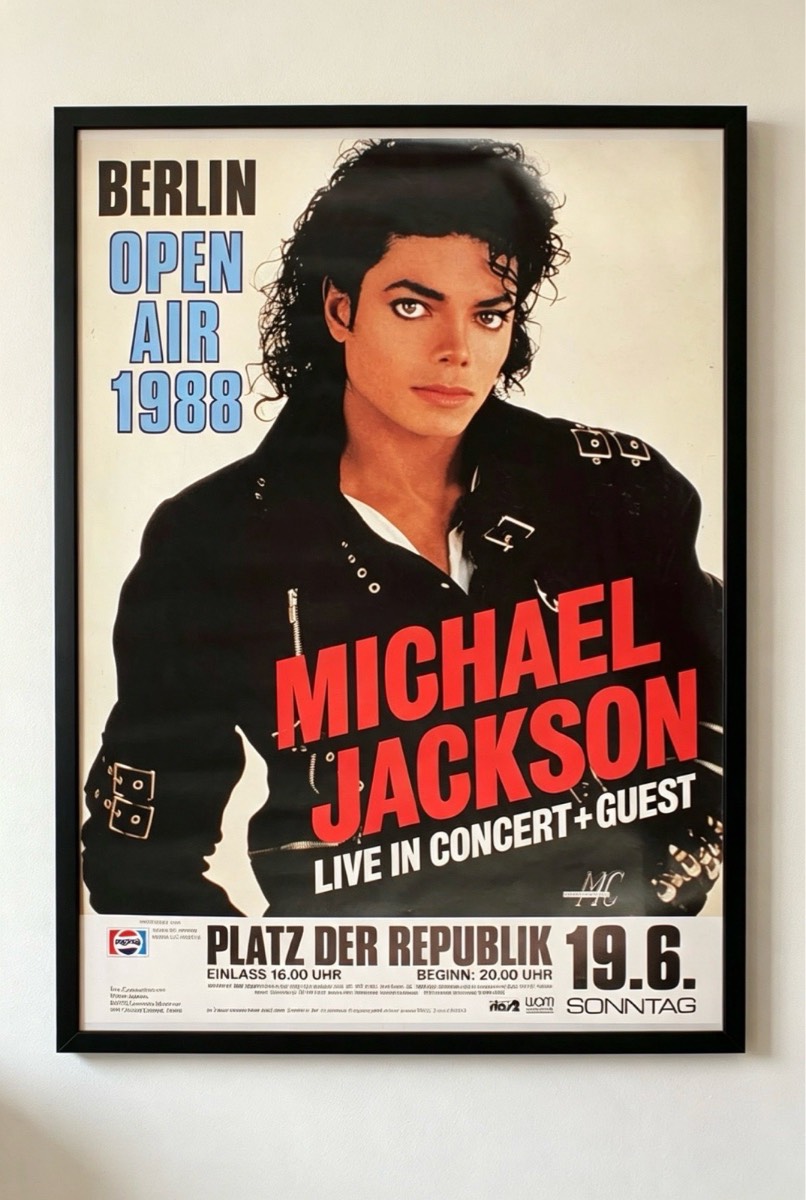 Michael Jackson 1988 Bad World Tour Concert Poster | Premium Music Wall Art Print | A4, A3 & A1 | Un