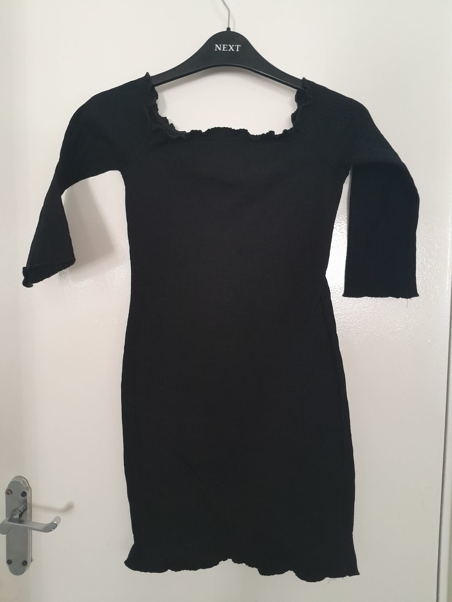 ladies stretch ribbed dress size 8 bershka