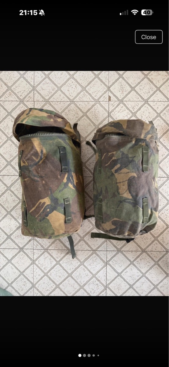 British army surplus , 2X dpm camo side pouches