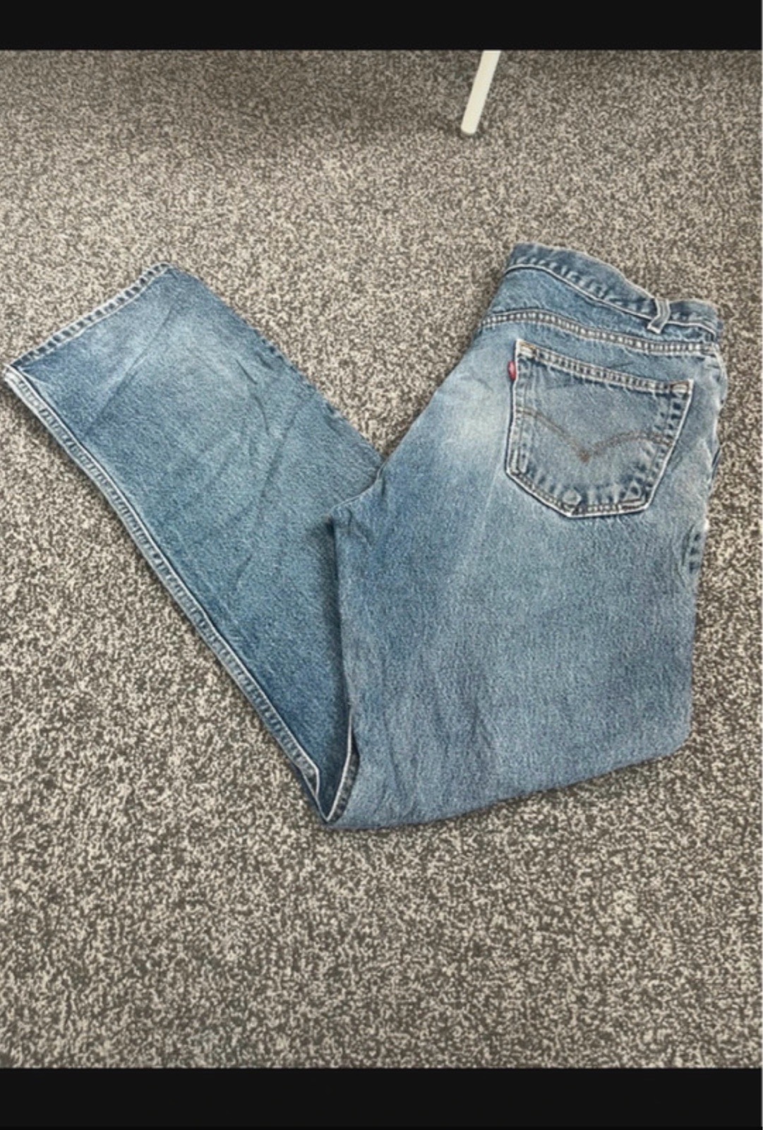 Levi's 505 Men's Regular Fit Straight Blue Denim Jeans Light Wash W36 L34