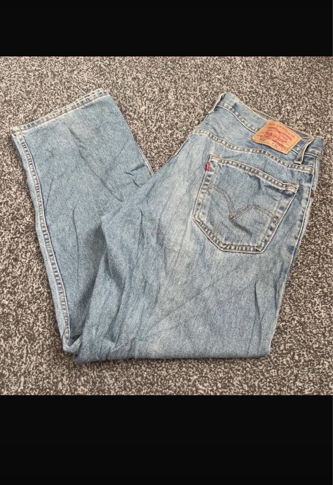 Levi's 505 Men's Regular Fit Straight Blue Denim Jeans W36 L30