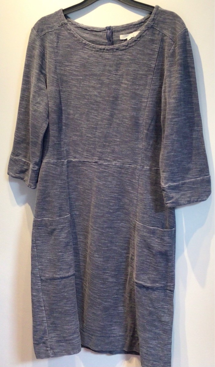 White Stuff 100% Cotton Shift Dress. Blue. Size 12