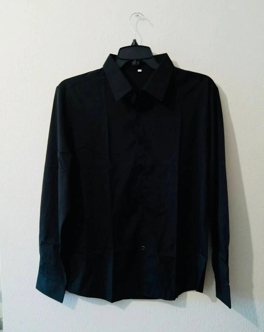 Bnwot Men's Long sleeve Classic Black Shirt S
