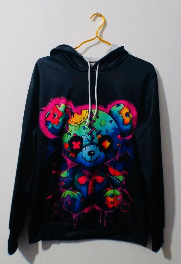 Bnwt Unisex S Hoodie Bear Summer Autumn Elastane
