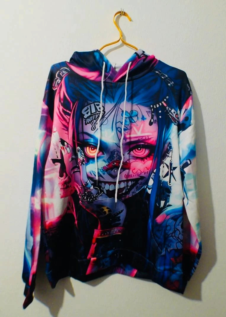 Bnwot Unisex M Alternative Hoodie Anime Cosplay Colors Autum Summer Elastane