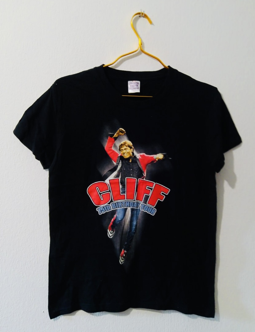 Bnwot Men’s Cliff Black 75th Birthday Tour Graphic T-Shirt S All Seasons Outwear Indoors Outdoors