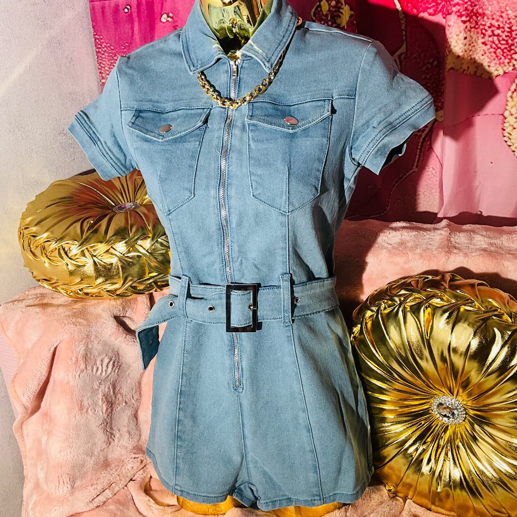 Playsuit XS blue
