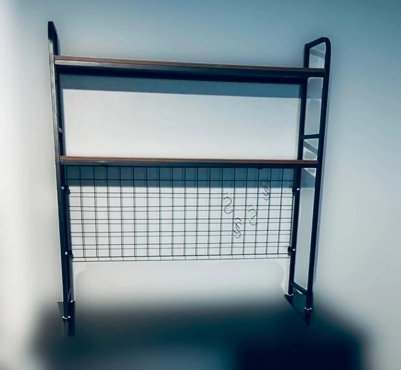 Bookshelf 2 tier 95x93x20cm brown