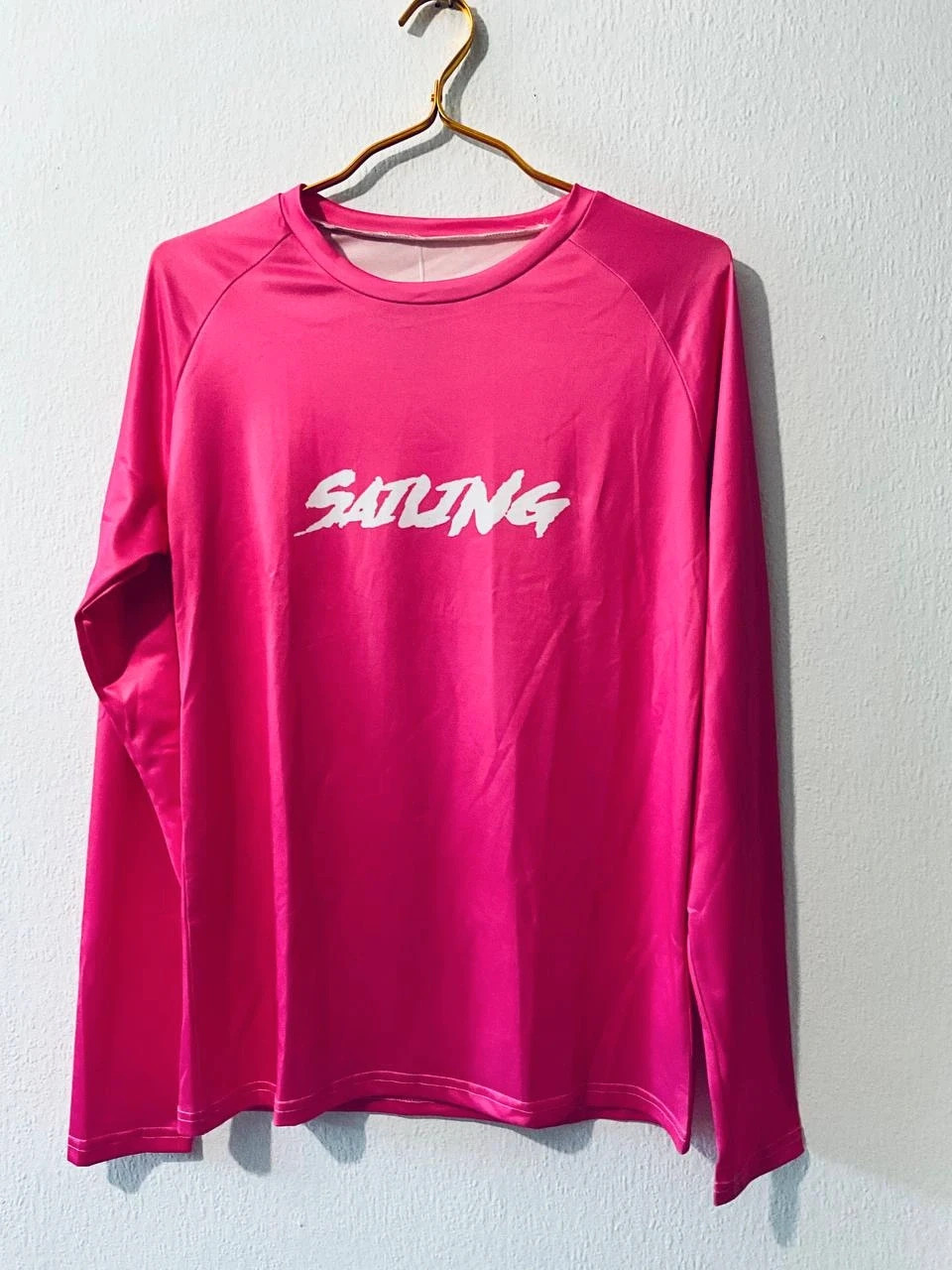 Bnwt Men's Pink Long Sleeve M Shirt doors Beach Top Fiber Spandex Bargain