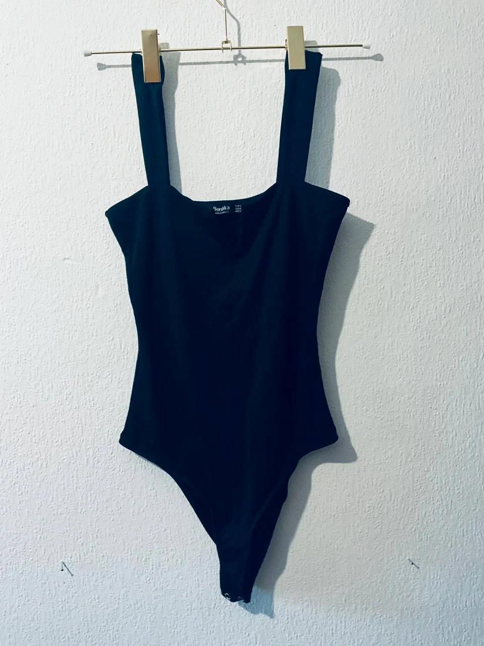 Summer Women's Black Bodysuit USXS Elastane Viscose Stretchy
