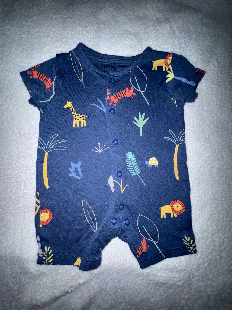 Jungle animals romper