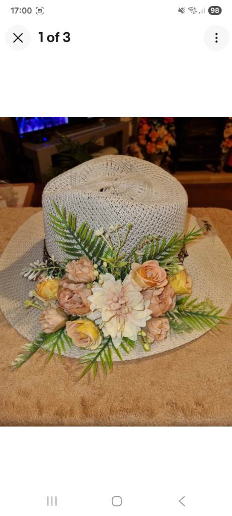 Ladies hats all peach colours
