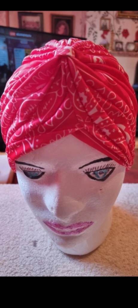 Ladies red hat
