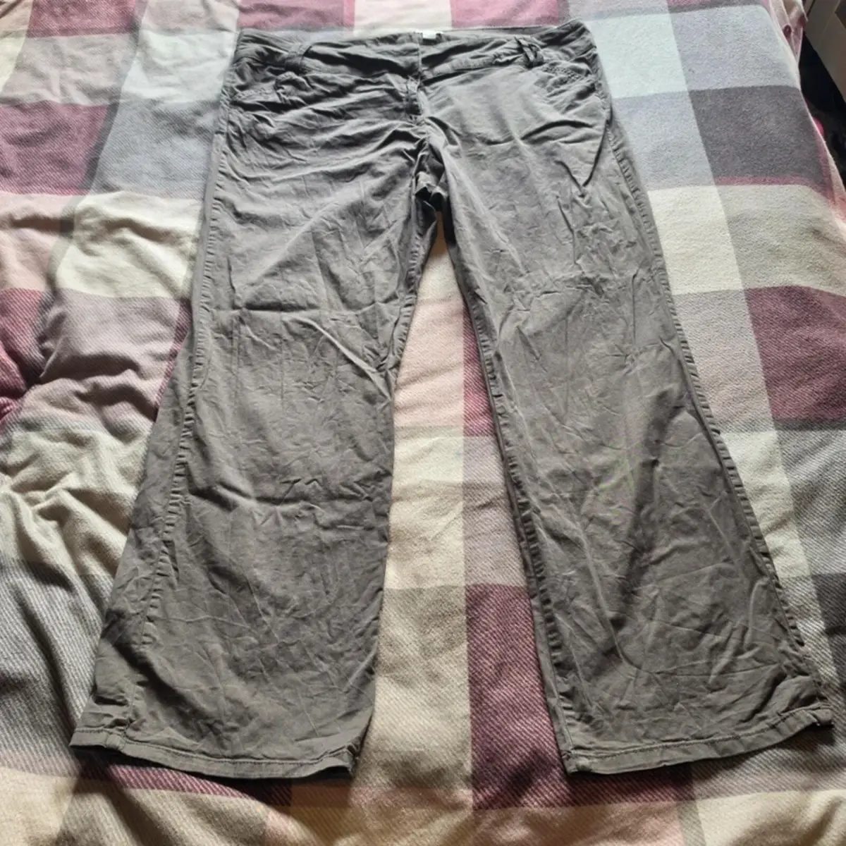 Monsoon Women’s Khaki Wide Leg Trousers UK 22 EUR 50 Casual Lightweight Pants