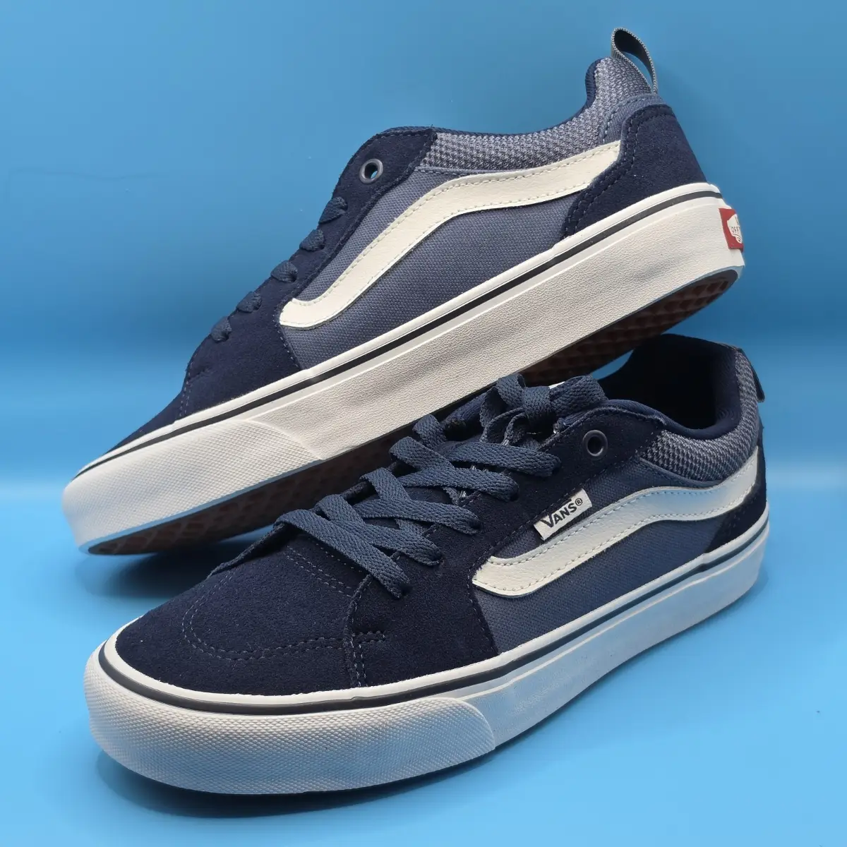 Vans Trainers Dress Blue UK 5.5 (With Box)