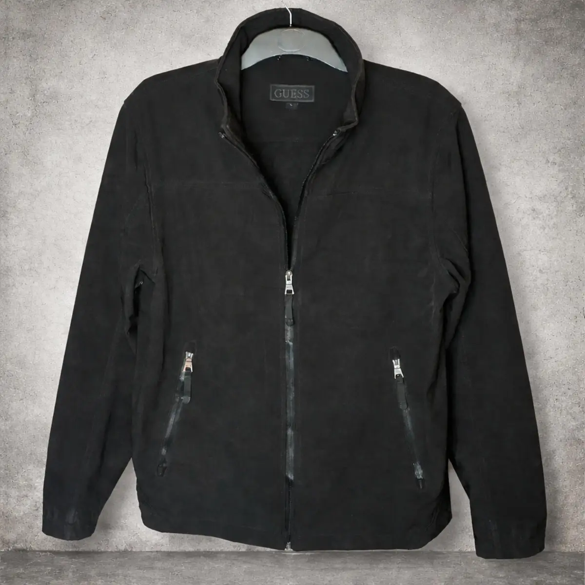 GUESS Black Winter Jacket - US Size L - Warm & Stylish Season Essential