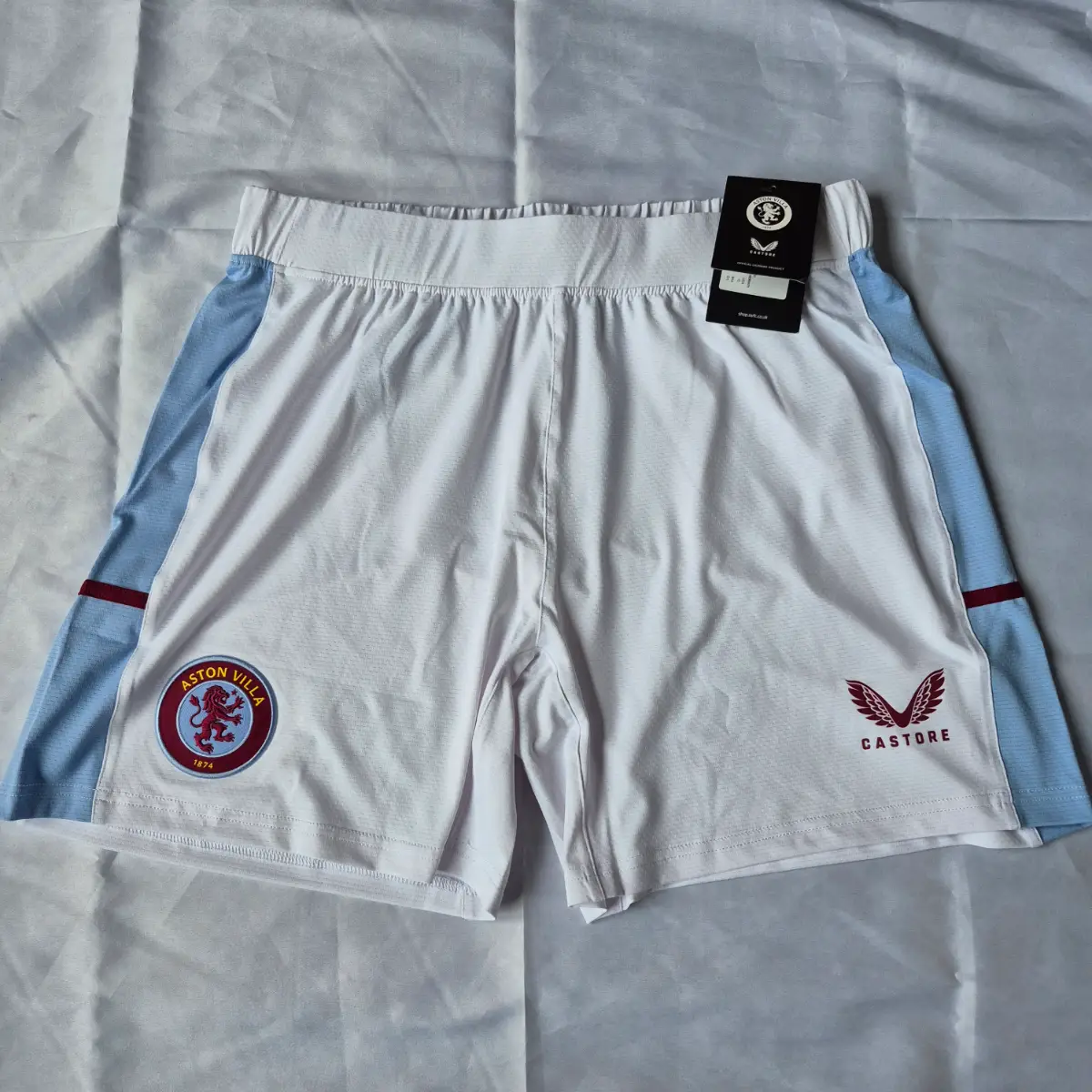 Aston Villa Home Shorts Women's Size 14. Castore - BNWT