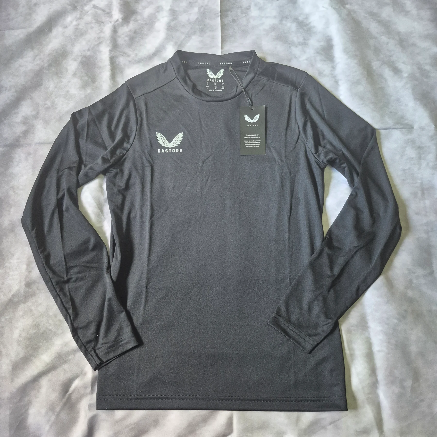 Women's Castore Training Top Black Long Sleeve - Size 12 BNWT