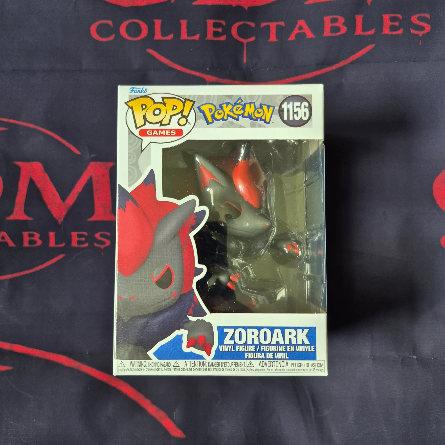 Pokemon Funko Pop Zoroark #1156 Pop Games Vinyl Figure