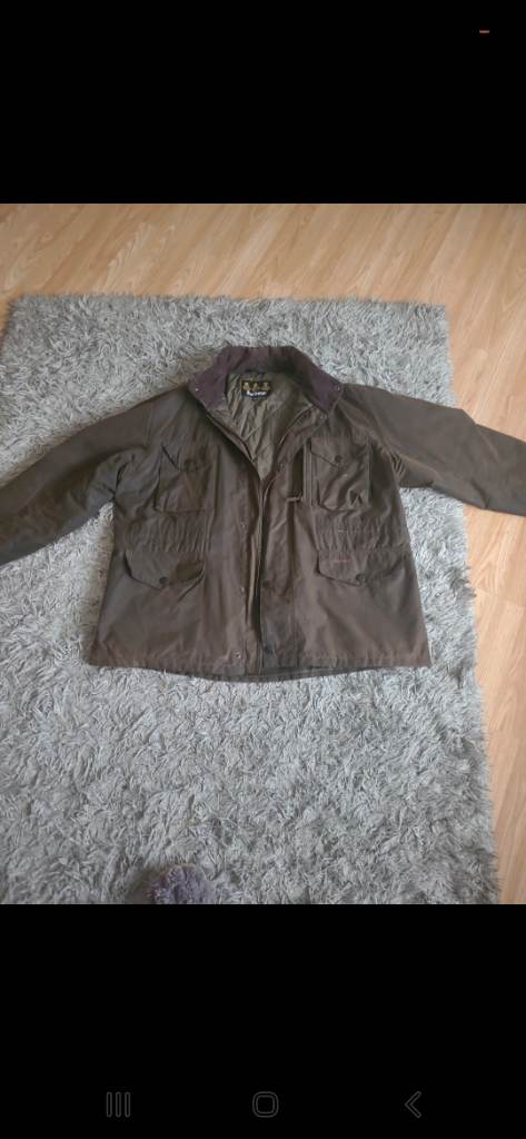 Genuine mens barbour coat