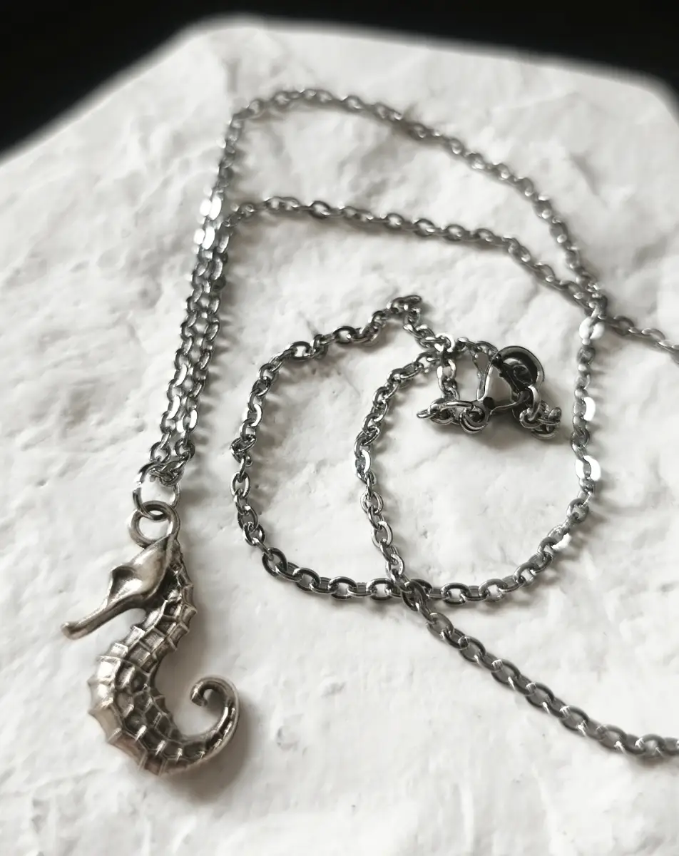 Seahorse pendant & chain