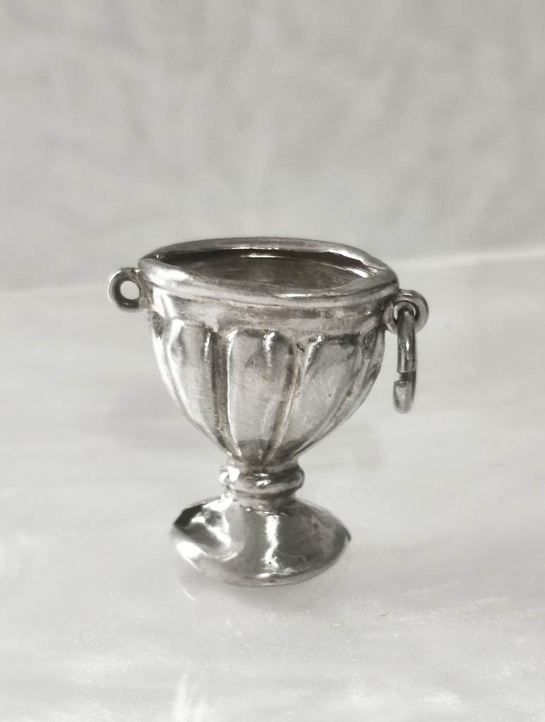Real Silver Goblet Cup Bracelet Charm