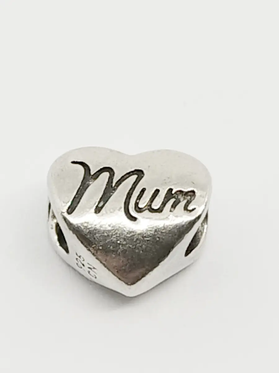 Chamilia silver hallmarked 925 Mum Heart bracelet charm