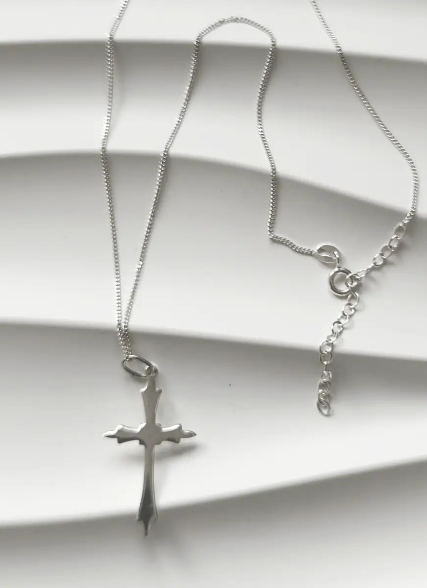 Silver 925 Hallmarked Cross pendant necklace