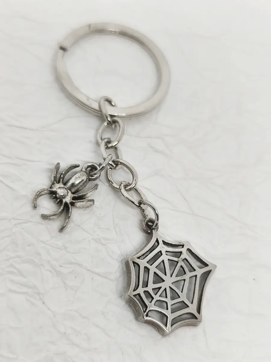 Spider & Web keyring