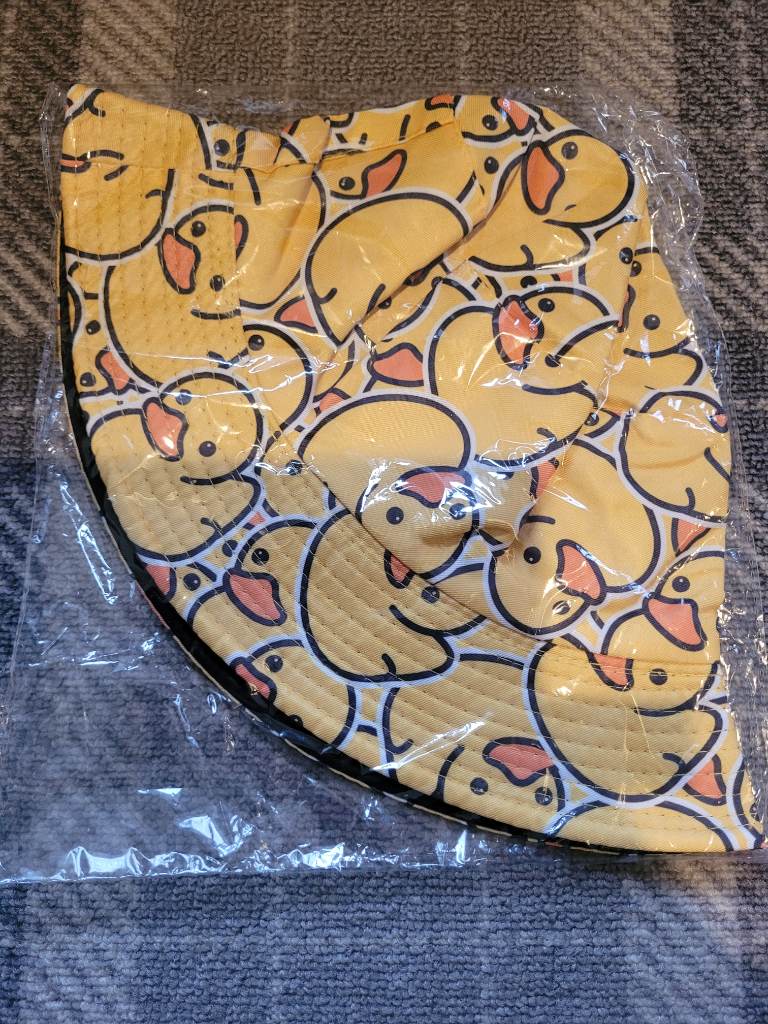 Yellow Ducky bucket hat. New