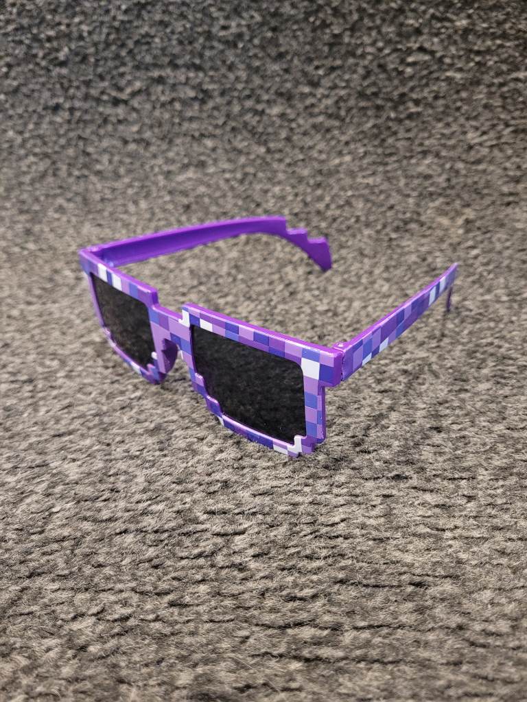 NEW minecraft novelty sunglasses in Purple